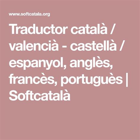 Traductor català / valencià 